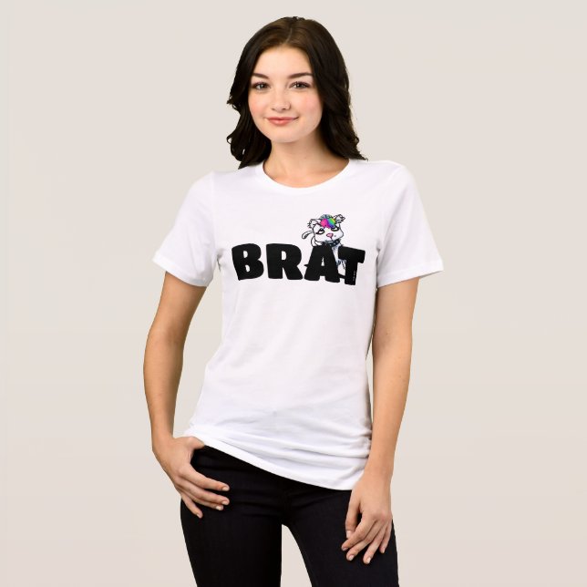 Pride Kitten BRAT T Shirt (Framsida Full)