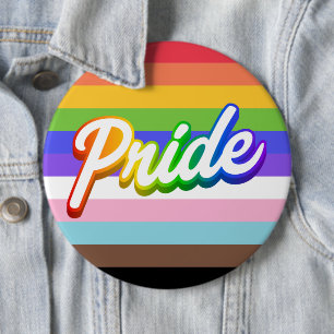 Pride - kolossal 6-tums runda knapp