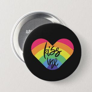 Pride, kyss mig, kärlek är rättvist. knapp