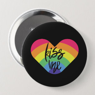 Pride, kyss mig, kärlek är rättvist. knapp