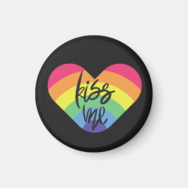 Pride, kyss mig, kärlek är rättvist. magnet (Framsidan)
