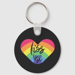 Pride, kyss mig, kärlek är rättvist. nyckelring