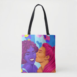 Pride Lesbisk Grafik  Gjärt Gay Women Tygkasse