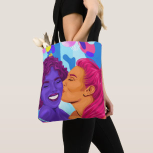 Pride Lesbisk Grafik Gjärt Gay Women Tygkasse