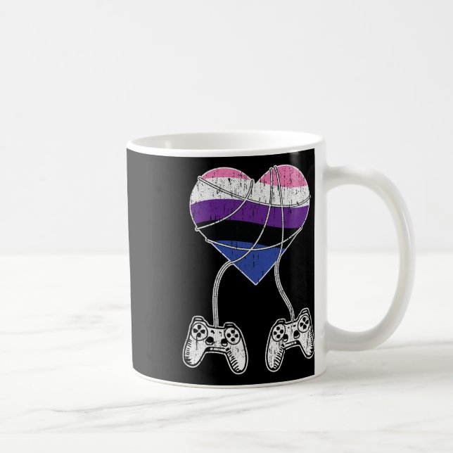 Pride-Lg för Gender--spel för videospelsstyrenhet Kaffemugg (Höger)