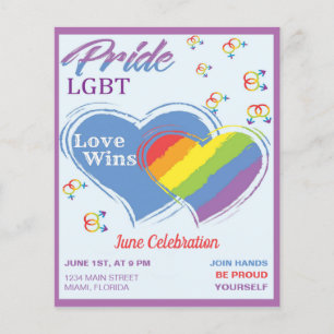 Pride LGBT Flygblad