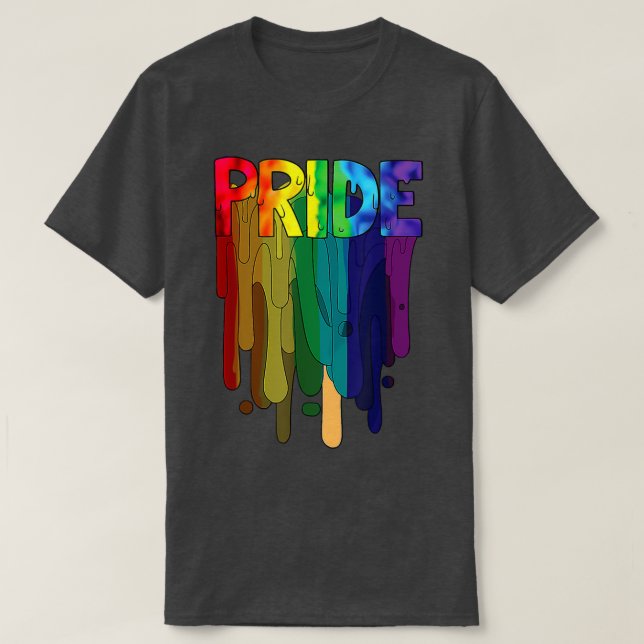 Pride LGBT Funny Rainbow Flagga Pride månad  T Shirt (Design framsida)