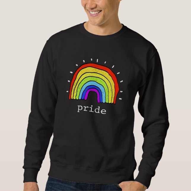 Pride LGBT Gay pride månadsvisa fall av könsrelate Lång Ärmad Tröja (Framsida)