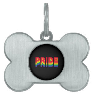 Pride lgbt lgbtq queer gay rainbow black anpassnin ID-bricka husdjur