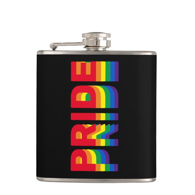Pride lgbt lgbtq queer gay rainbow färg black fickplunta (Framsidan)