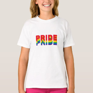 Pride lgbt lgbtq queer gay rainbow färg children T Shirt