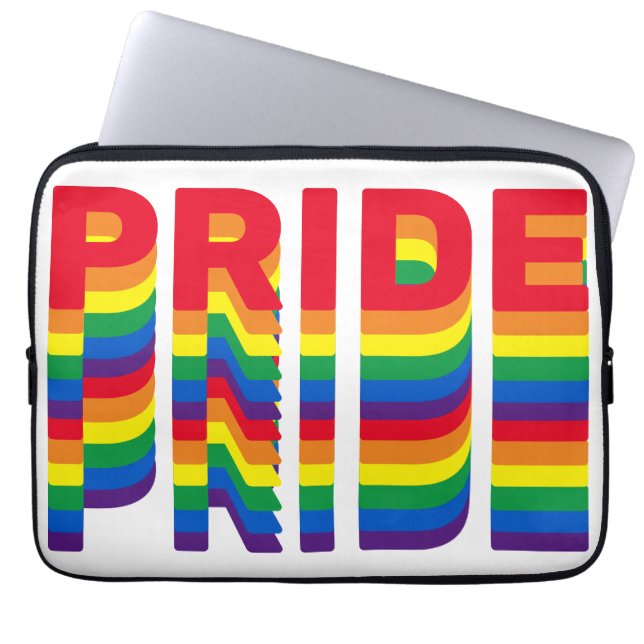 Pride lgbt lgbtq queer gay rainbow färg mönster laptop fodral (Framsidan)