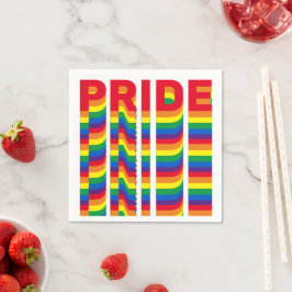 Pride lgbt lgbtq queer gay rainbow färg mönster pappersservett