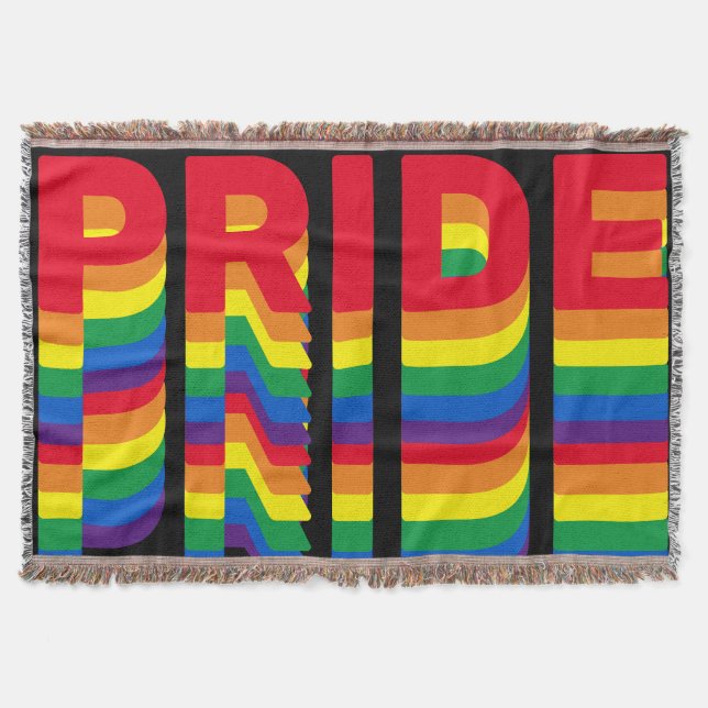 Pride lgbt lgbtq queer gay rainbow mönster black filt (Framsidan)