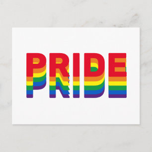 Pride lgbt lgbtq queer gay rainbow retro färg vykort