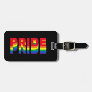 Pride lgbt lgbtq queer gay regnbåge svart bagagebricka