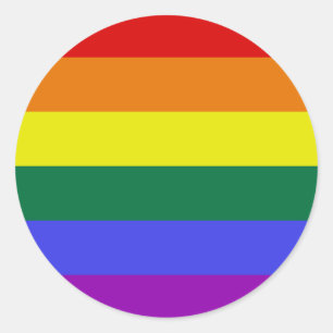 pride LGBT-regnbåge Runt Klistermärke