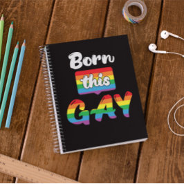 Pride LGBTQ+ har fött den här bärbara Spiral-fotod Anteckningsbok