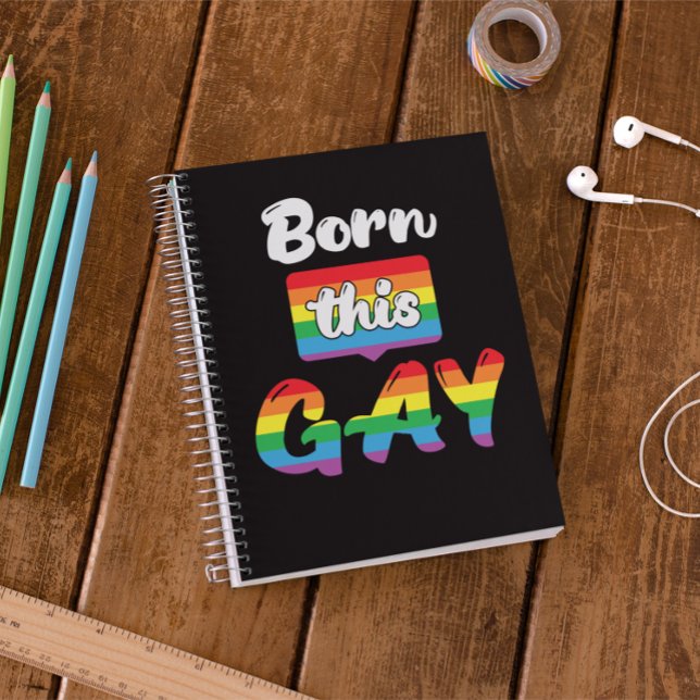 Pride LGBTQ+ har fött den här bärbara Spiral-fotod Anteckningsbok (Skapare uppladdad)