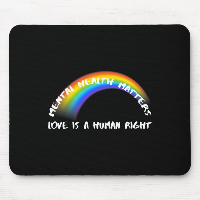 Pride Lgbtq - Kärlek är en mänsklig Höger Musmatta (Framsidan)
