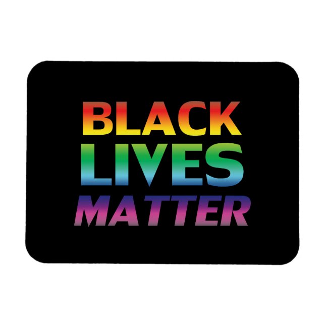 pride lgbtq lgbt black - magnet (Horisontell)