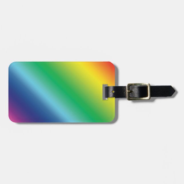 Pride lgbtq lgbt rainbow färg mönster bagagebricka (Horisontell Framsida)