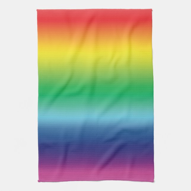 Pride lgbtq lgbt rainbow färg mönster gay flagga kökshandduk (Vertikal)