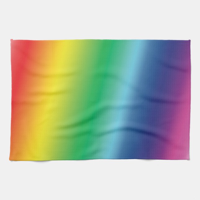 Pride lgbtq lgbt rainbow färg mönster kökshandduk (Horisontell)