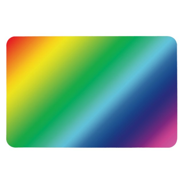 Pride lgbtq lgbt rainbow färg mönster magnet (Horisontell)