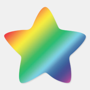 Pride lgbtq lgbt rainbow färg mönster stjärnformat klistermärke