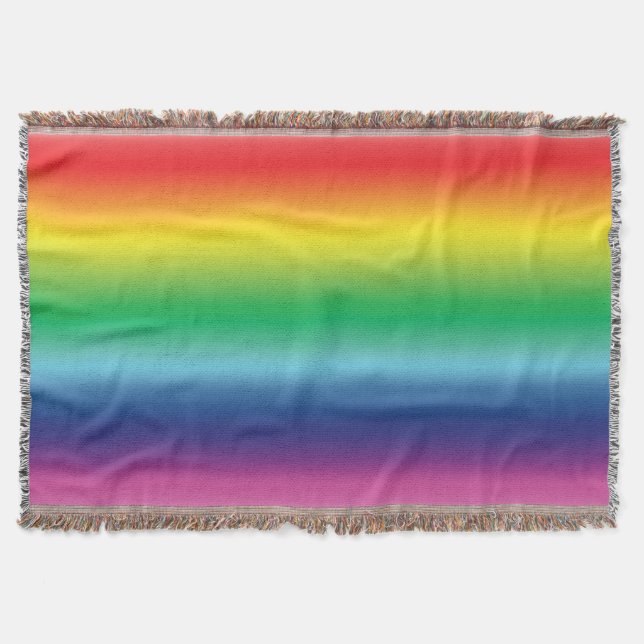 Pride lgbtq lgbt rainbow gay flagga färg filt (Framsidan)