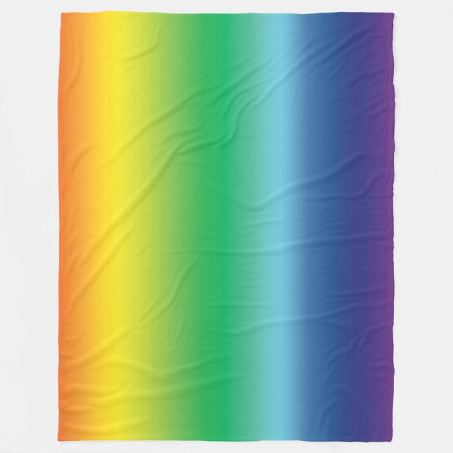 Pride lgbtq lgbt rainbow queer gay flagga färg fleecefilt (Framsidan)