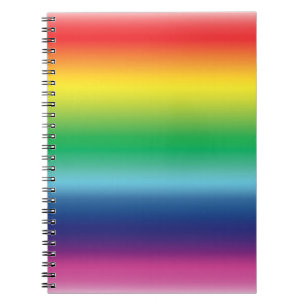 Pride lgbtq lgbt regnbåge flagga mönster spiral anteckningsbok