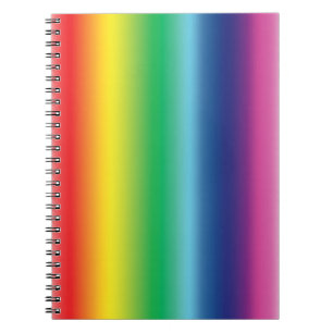 Pride lgbtq lgbt regnbåge flagga mönster spiral anteckningsbok