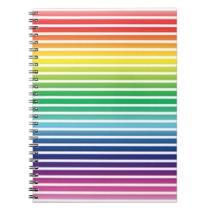 Pride lgbtq lgbt regnbåge vit rand mönster anteckningsbok
