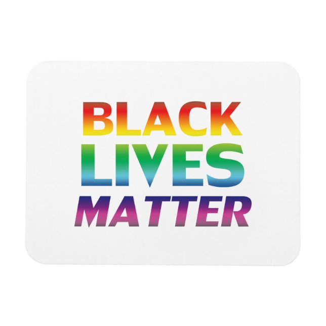 pride lgbtq lgbt vit - magnet (Horisontell)