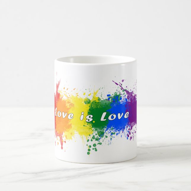 Pride LGBTQ Mugg, kärlek är kärlek Kaffemugg (Center)