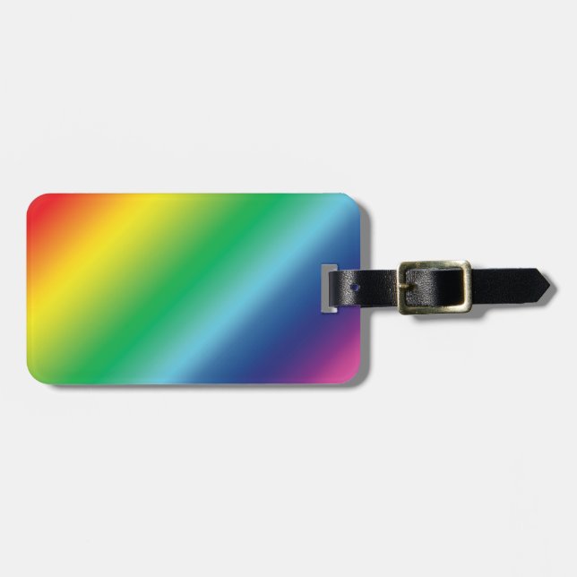 Pride lgbtq rainbow färg mönster bagagebricka (Horisontell Framsida)