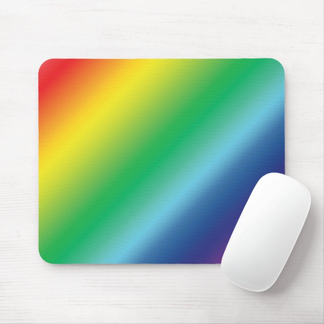 Pride lgbtq rainbow färg mönster Mousepad Musmatta (Med mus)