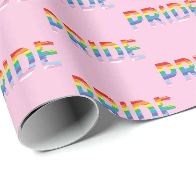 PRIDE LGBTQIA Rainbow Färg Coola Presentpapper (Rullad Hörn)