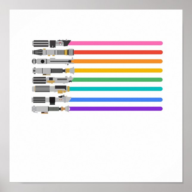 Pride Lightsabers Poster (Framsidan)