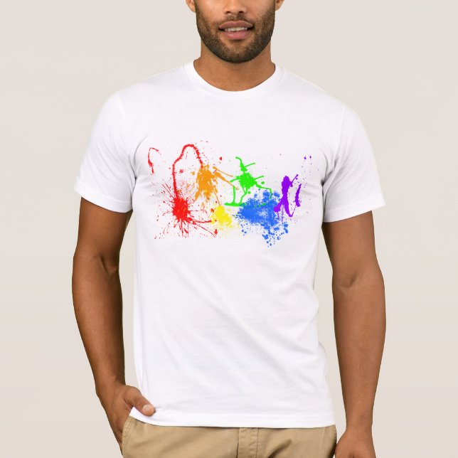 pride målar tee shirt (Framsida)
