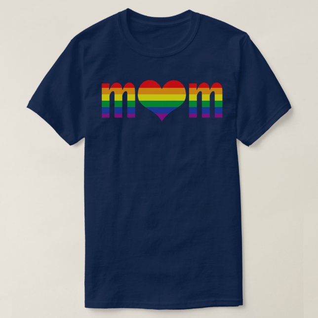 Pride Mamma Heart T Shirt (Design framsida)