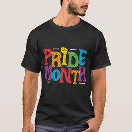 Pride Månad blk manar T Shirt