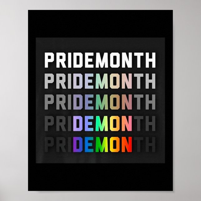 Pride Månad Demon Premium _1  Poster (Framsidan)