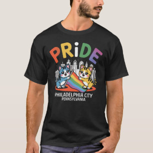 Pride Månad Philadelphia City Pennsylvania USA Rai T Shirt