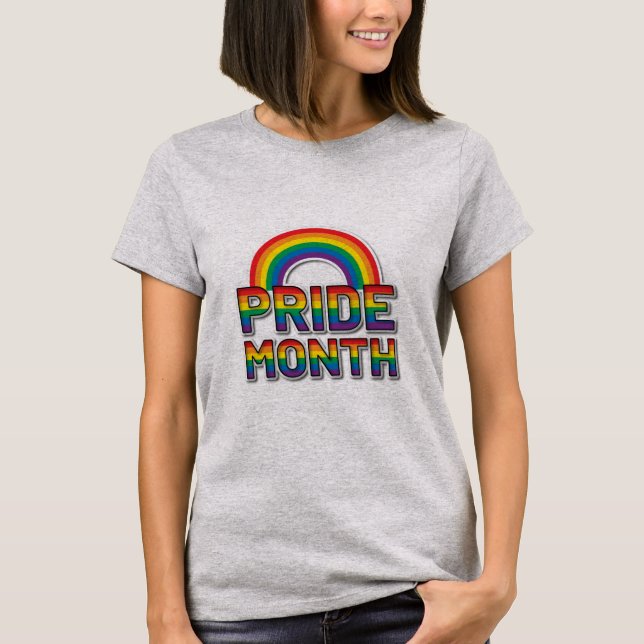Pride Månad regnbåge Womens T-Shirt (Framsida)