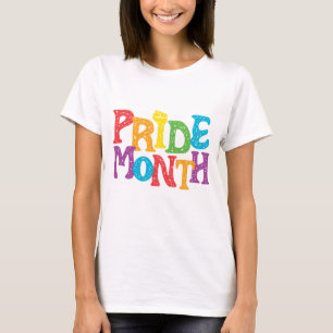 Pride Månadsviner vita kvinnor T Shirt