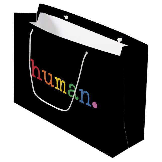 Pride Mänsklig HBT Regnbåge HBTQ Jämlikhet (Framsidan Vinklad)