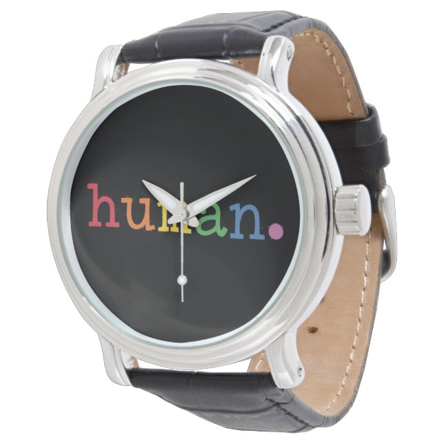 Pride Mänsklig HBT Regnbåge HBTQ Jämlikhet Armbandsur (Vinklad)